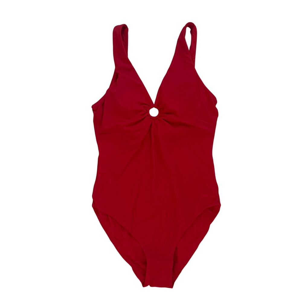Andie Swim The Bonita One Piece O Ring Swimsuit Red Size Medium